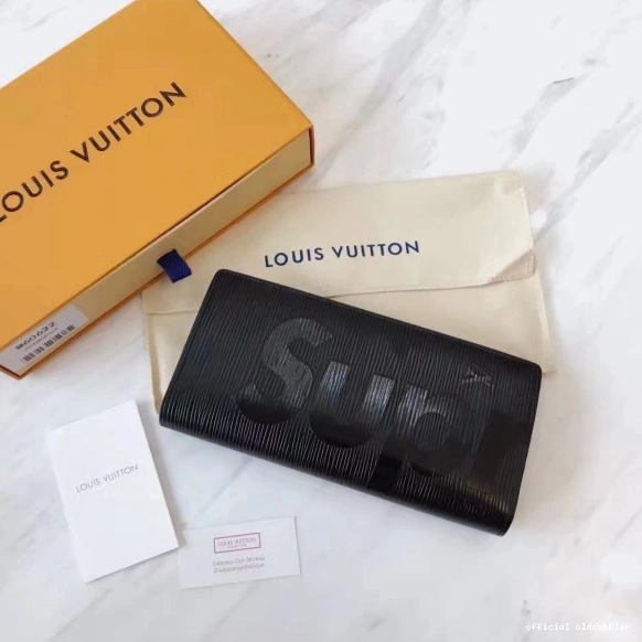 Official oldcobbler wallet Vuitton Louis Supreme 0808